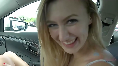 Sexy blonde's tight ass gets her pussy pounded