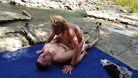 Sexy young chick masturbates with a dildo