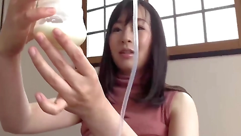 Hot asian model gets hot and creamed