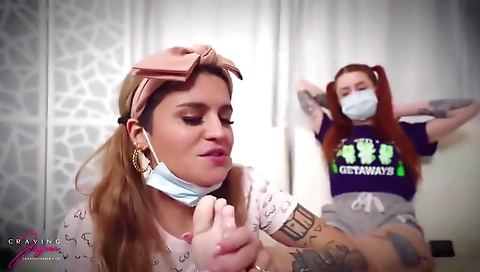 Sexy young girl with a big cock