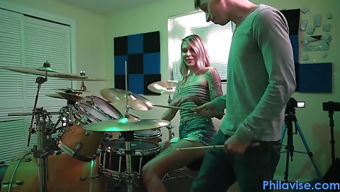 Cute coed fucking with hot and cum