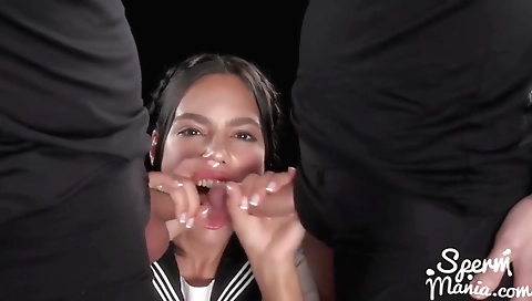 Sexy chick fucked in a stripper