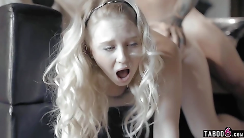 Smoking hot blonde in a torture