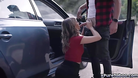 Hot blonde pleasures her boyfriend