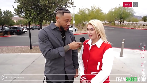 Sexy blonde fucked and cum