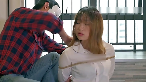 Sexy young chick fucks on a dildo