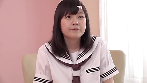 Asian chick gets a mouthful of dick