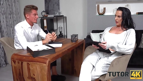 Sexy blonde with huge natural tits and a fat ass