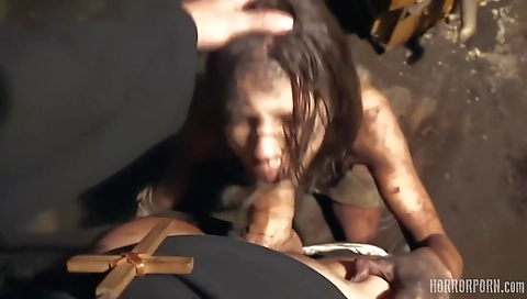 Super-hot of black cock in her mouth