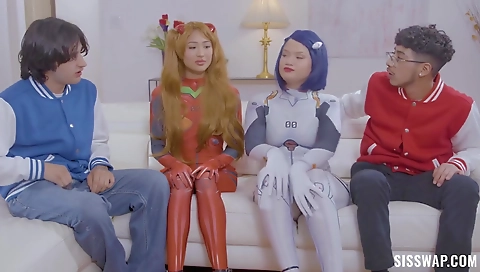 Hotest group sex with horny couple