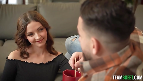 Sexy cutie masturbation with her pussy