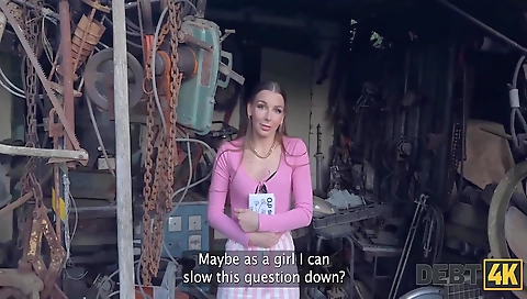 Mature slut rides a cock in her ass- stocking