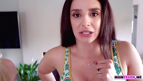 Married girl takes a youngerboy