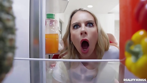 Sexy ass-hadgired anal fucking with her boyfriend